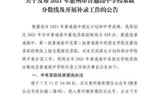 惠州学院录取分数线